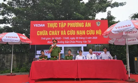Vedan tổ chức diễn tập phòng cháy chữa cháy và cứu nạn cứu hộ năm 2026