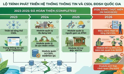 Cơ sở dữ liệu đa dạng sinh học quốc gia: Nền tảng số cốt lõi cho công tác quản lý, bảo tồn và phát triển bền vững