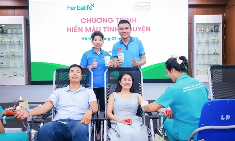 183 đơn vị máu được tiếp nhận từ chương trình hiến máu của Herbalife Việt Nam