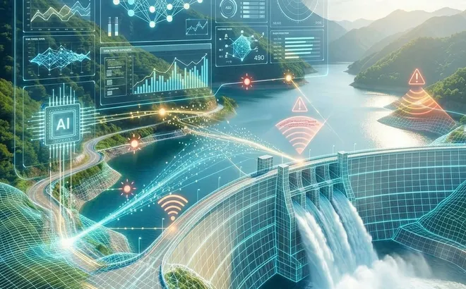 AI và bản sao số: Hướng đi mới trong cảnh báo sớm an toàn hồ chứa và vùng hạ du